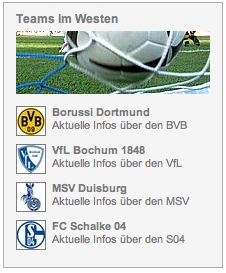 DerWesten - die Fußball-Teams im Revier